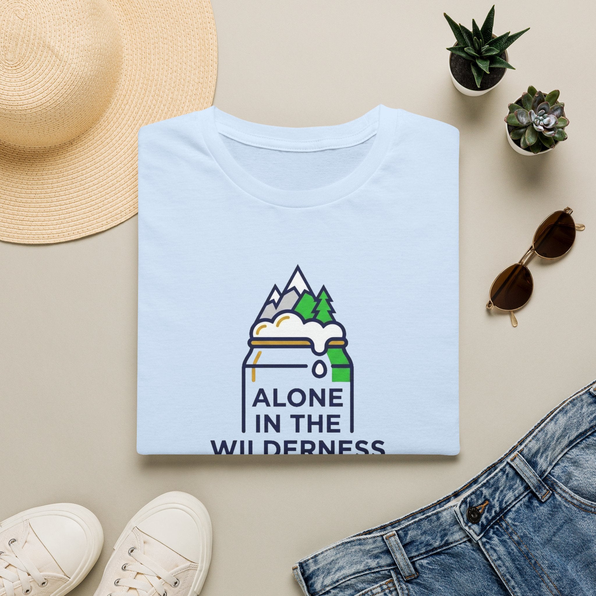 Alone in the wilderness with beer T-Shirt