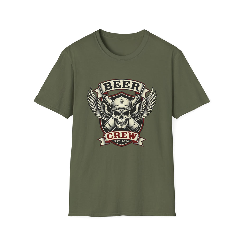 Beer Crew T-Shirt — Skull & Wings Brewery Graphic Tee