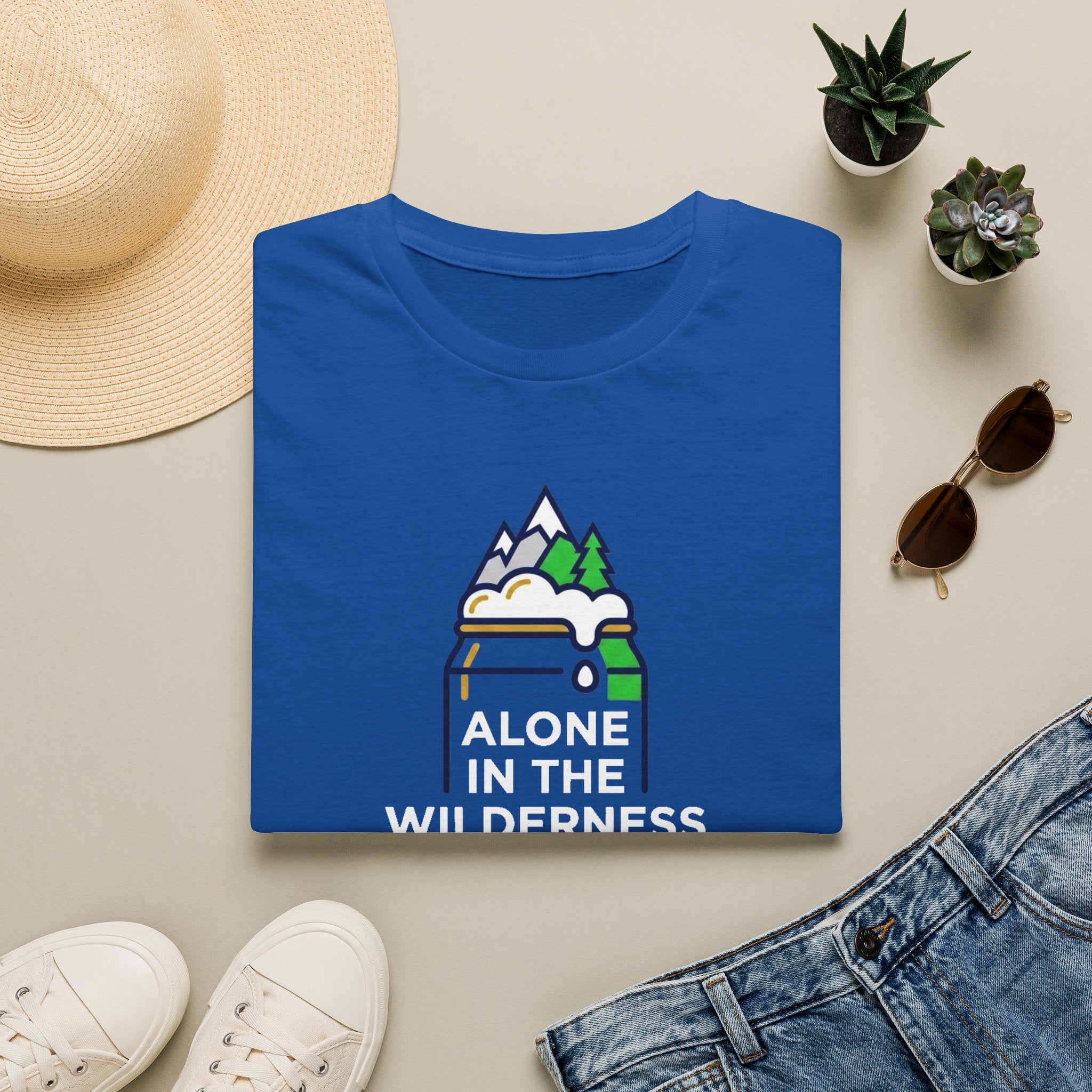 Alone in the wilderness with beer T-Shirt