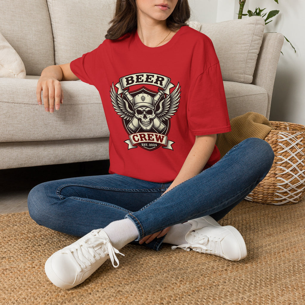 Beer Crew T-Shirt — Skull & Wings Brewery Graphic Tee