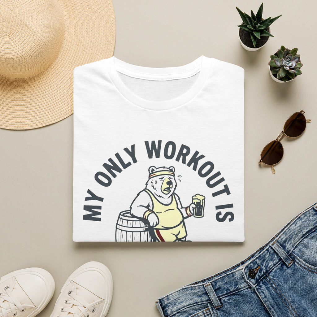 My Only Workout Is Lifting This Pint T-Shirt