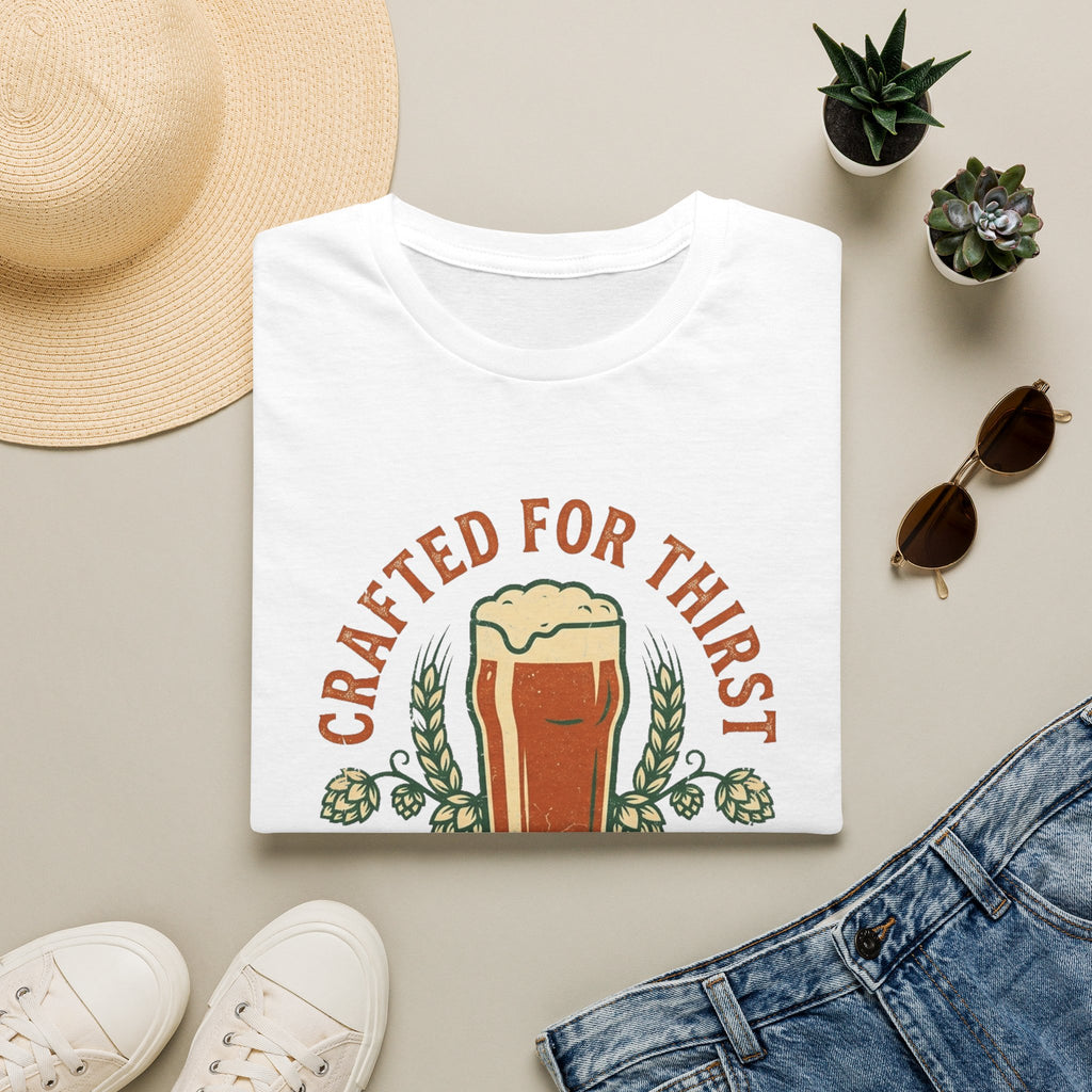 Crafted For Thirst Beer T-Shirt — Genuine Ale Pint Graphic Tee