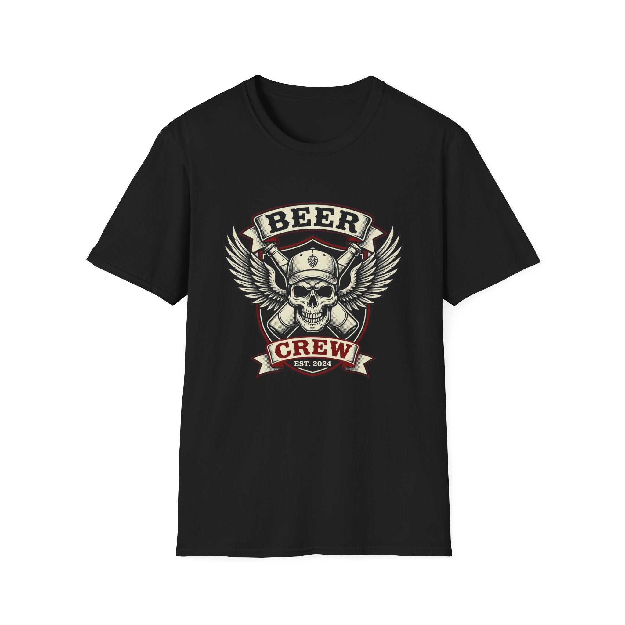 Beer Crew T-Shirt — Skull & Wings Brewery Graphic Tee