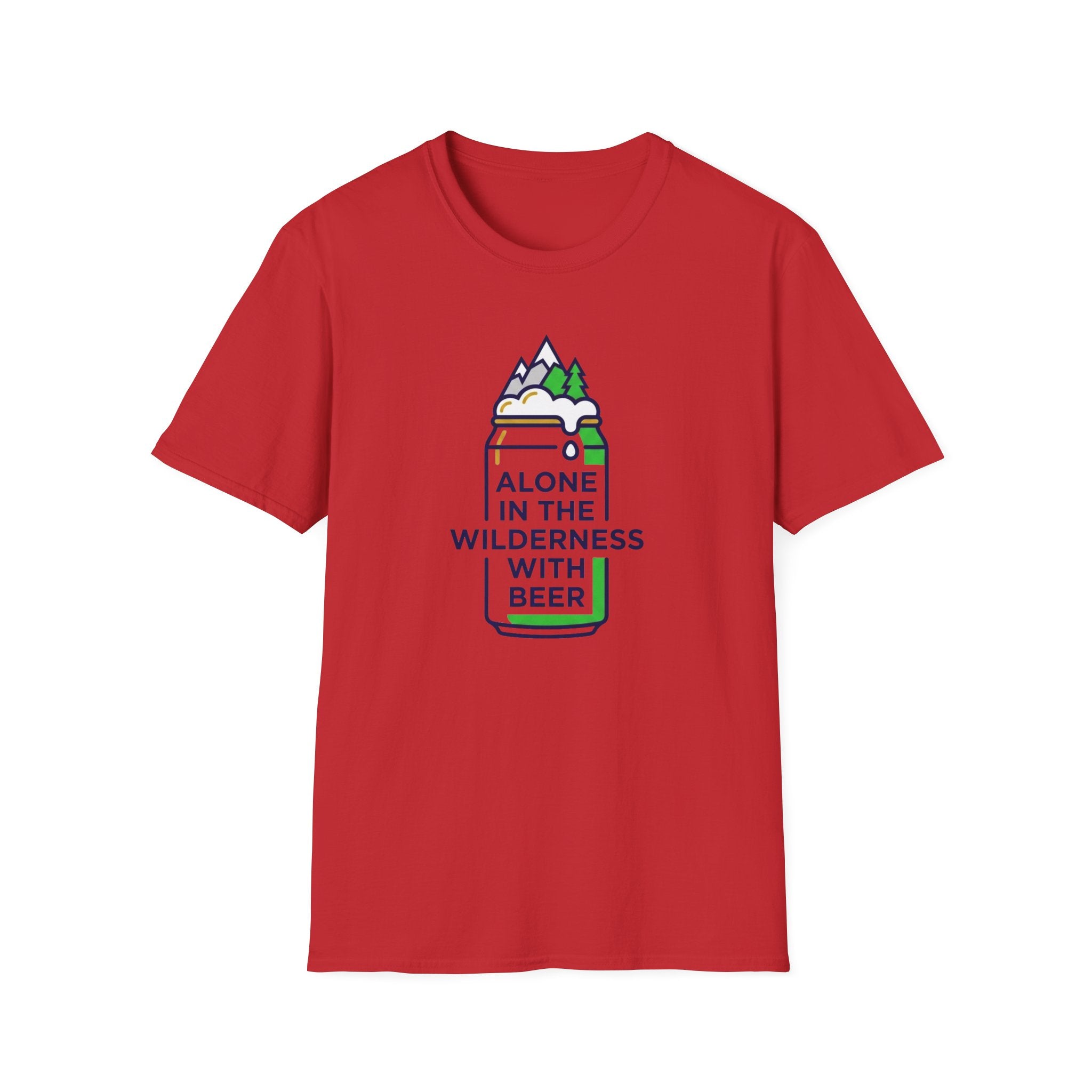 Alone in the wilderness with beer T-Shirt