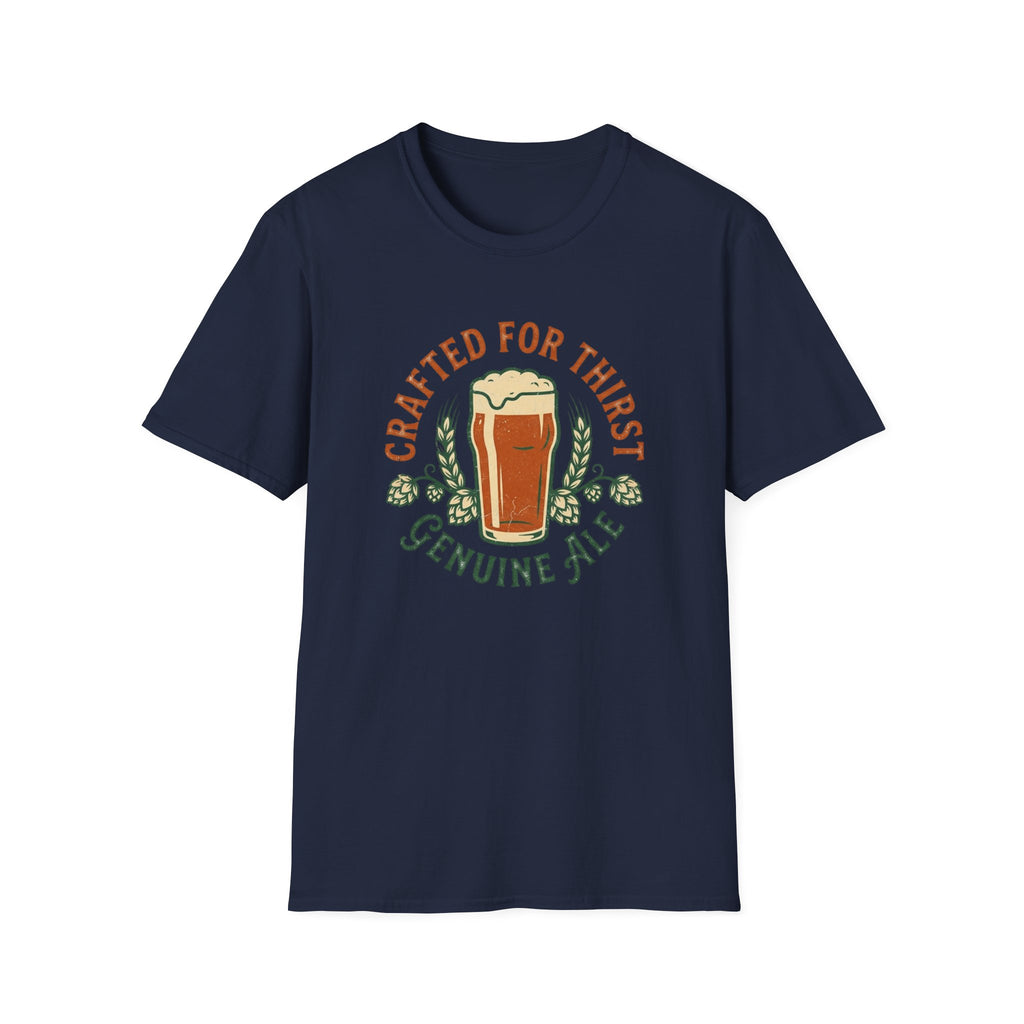 Crafted For Thirst Beer T-Shirt — Genuine Ale Pint Graphic Tee