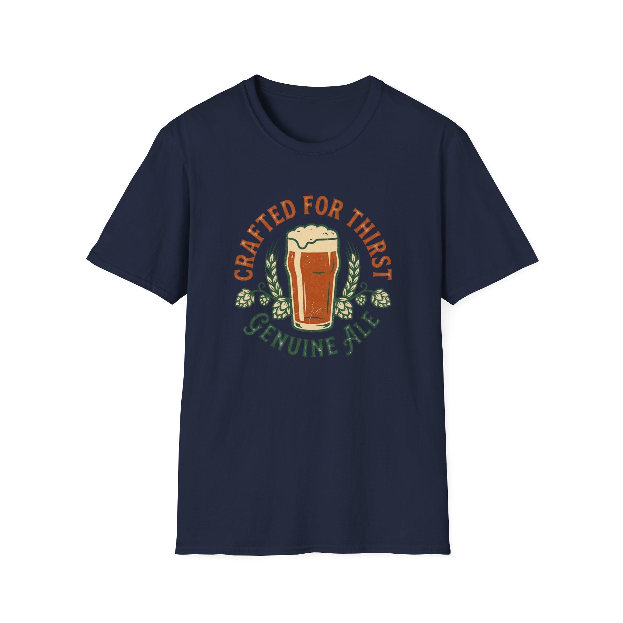 Crafted For Thirst Beer T-Shirt — Genuine Ale Pint Graphic Tee