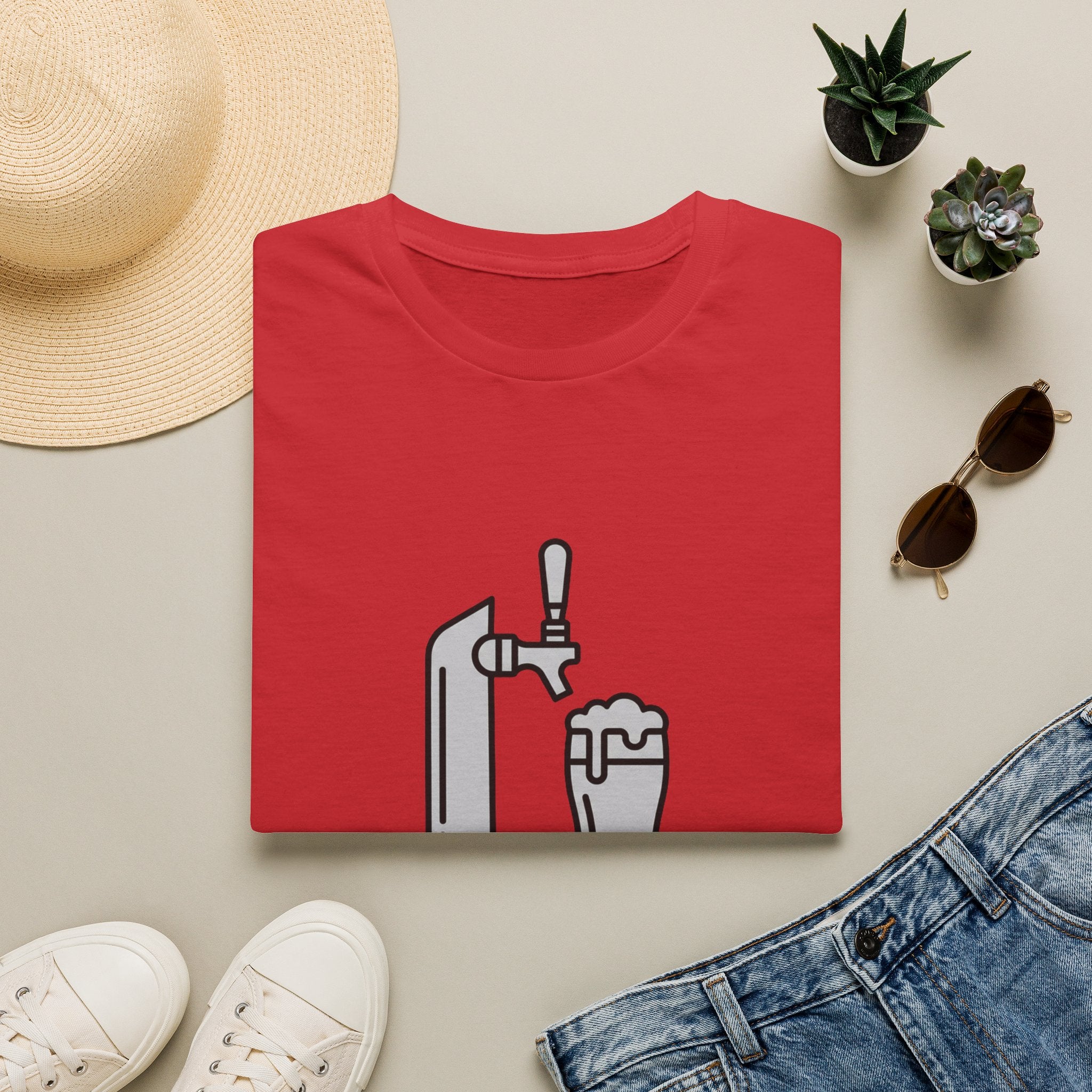 Beer Minimalist T-Shirt — Tap & Pint Graphic Tee