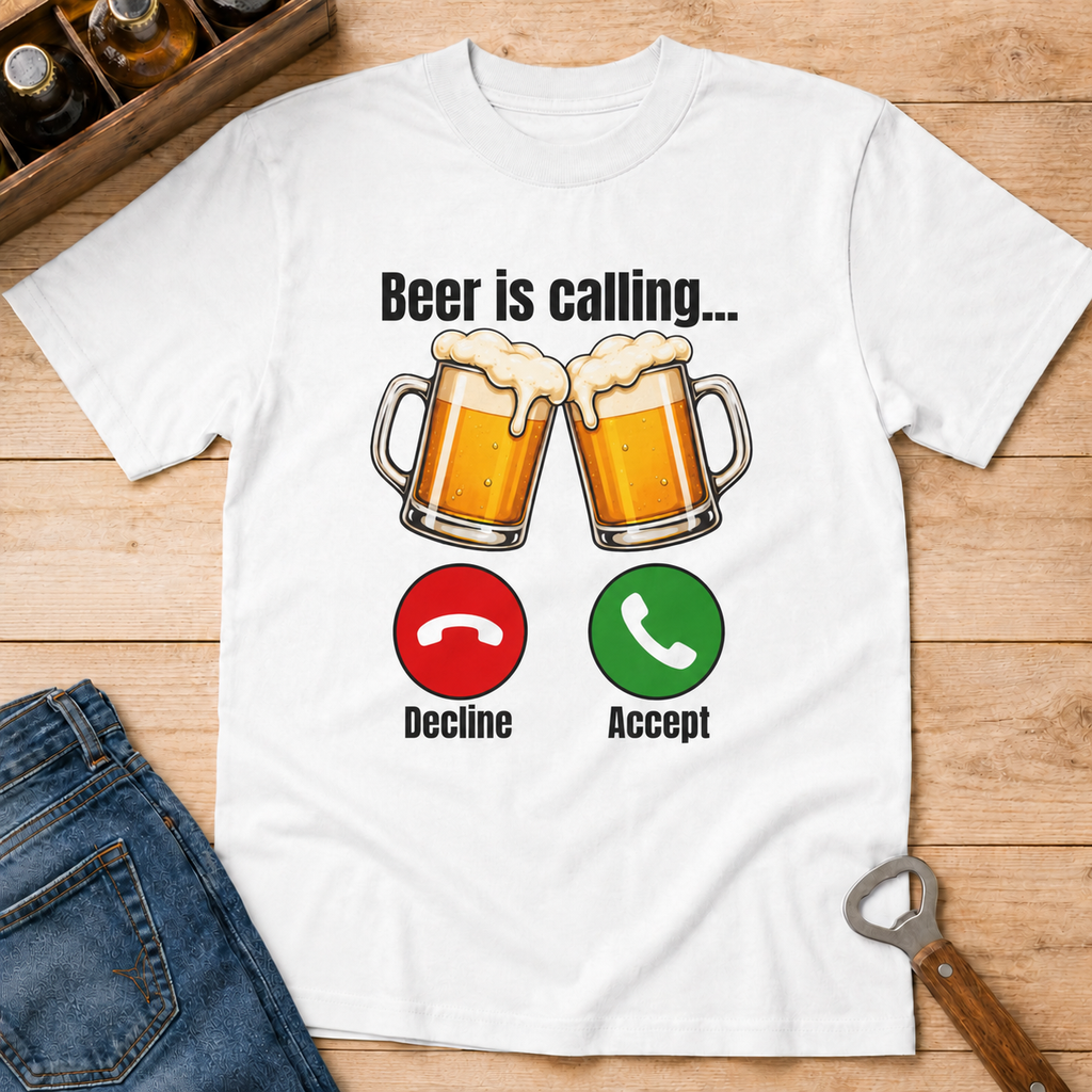 Beer Cheers T-Shirt — Clinking Mugs Graphic Tee for Parties & St. Patrick’s Day
