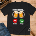 Beer Cheers T-Shirt — Clinking Mugs Graphic Tee for Parties & St. Patrick’s Day