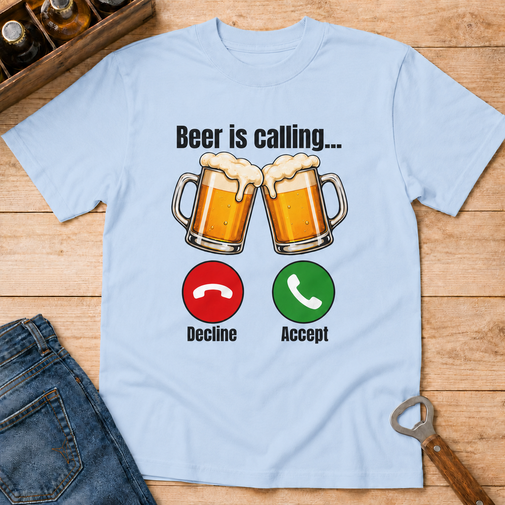 Beer Cheers T-Shirt — Clinking Mugs Graphic Tee for Parties & St. Patrick’s Day