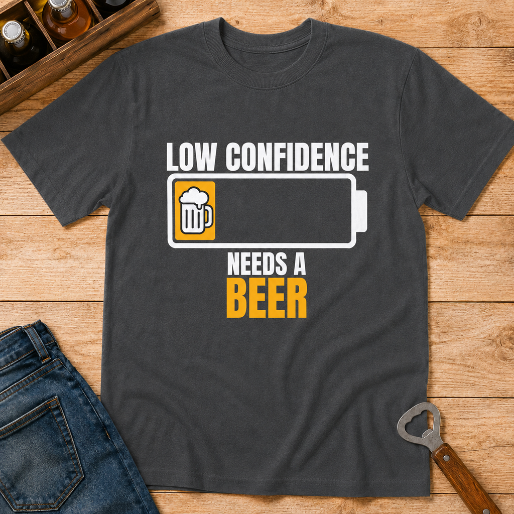 Low confidence needs a beer T-Shirt