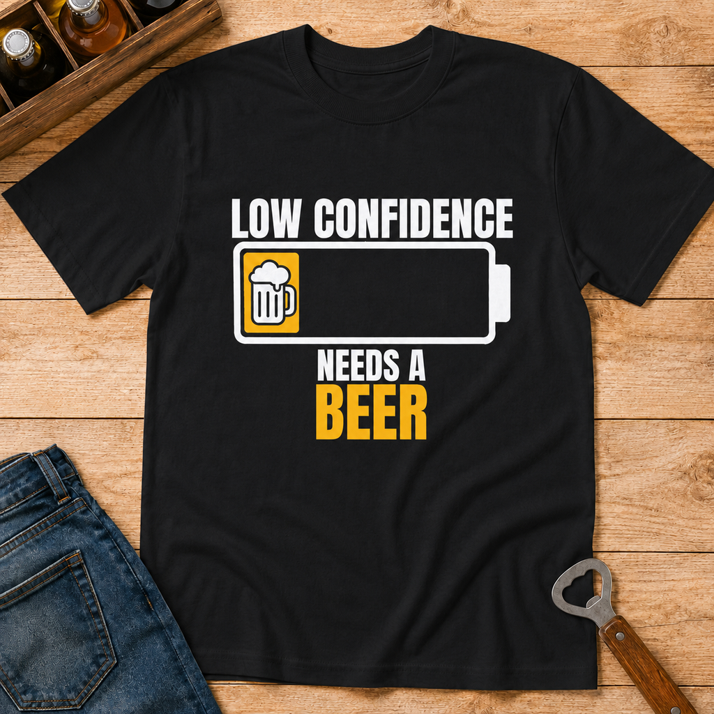 Low confidence needs a beer T-Shirt