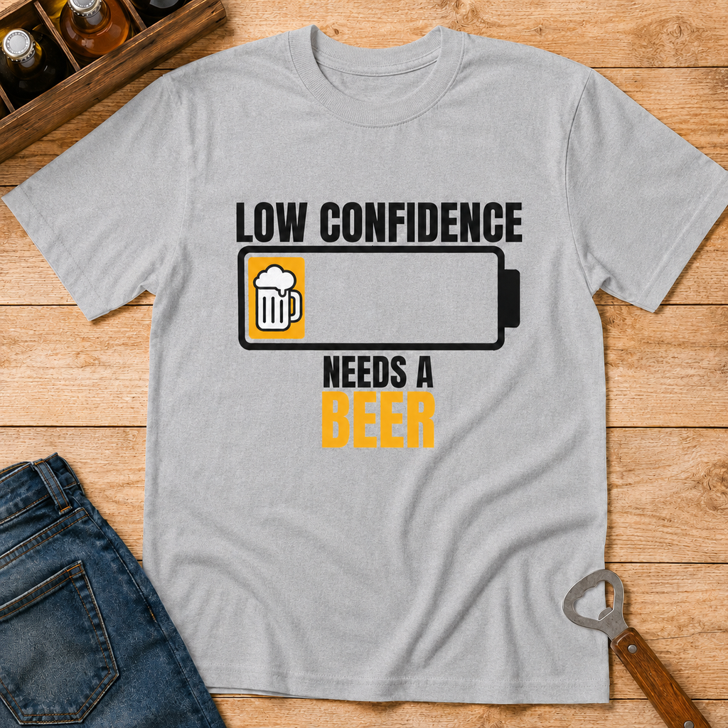 Low confidence needs a beer T-Shirt