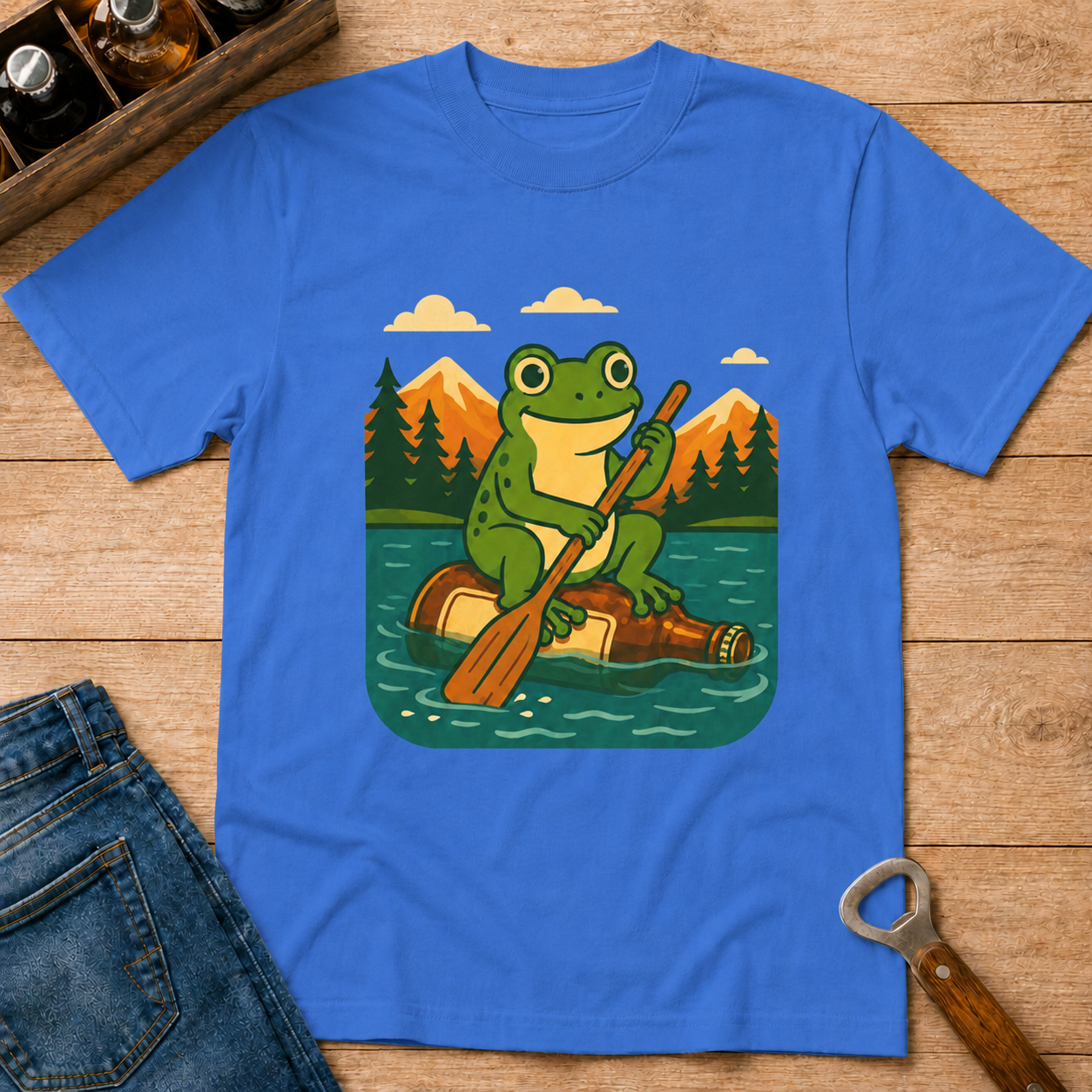 Kayaking Frog T-Shirt
