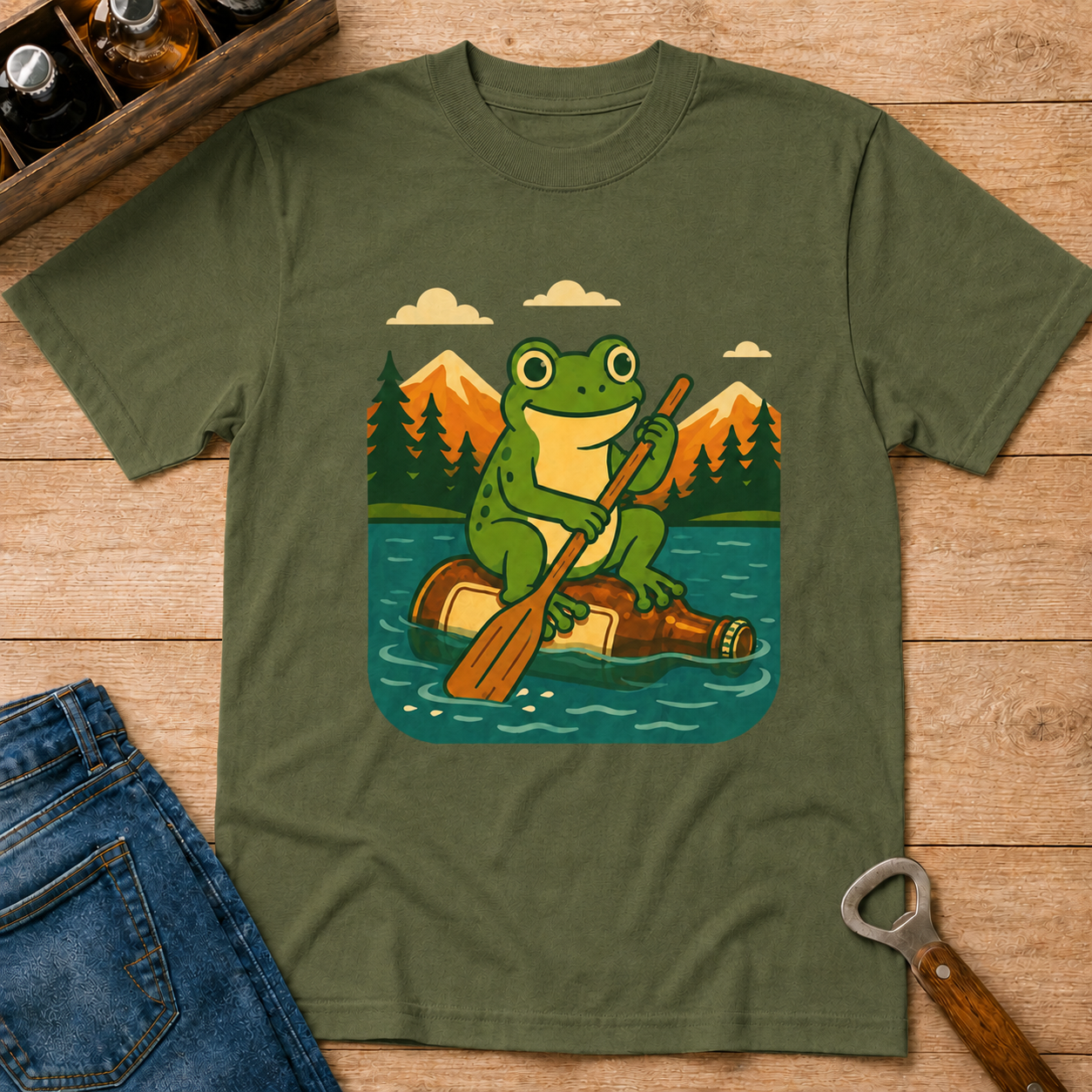Kayaking Frog T-Shirt