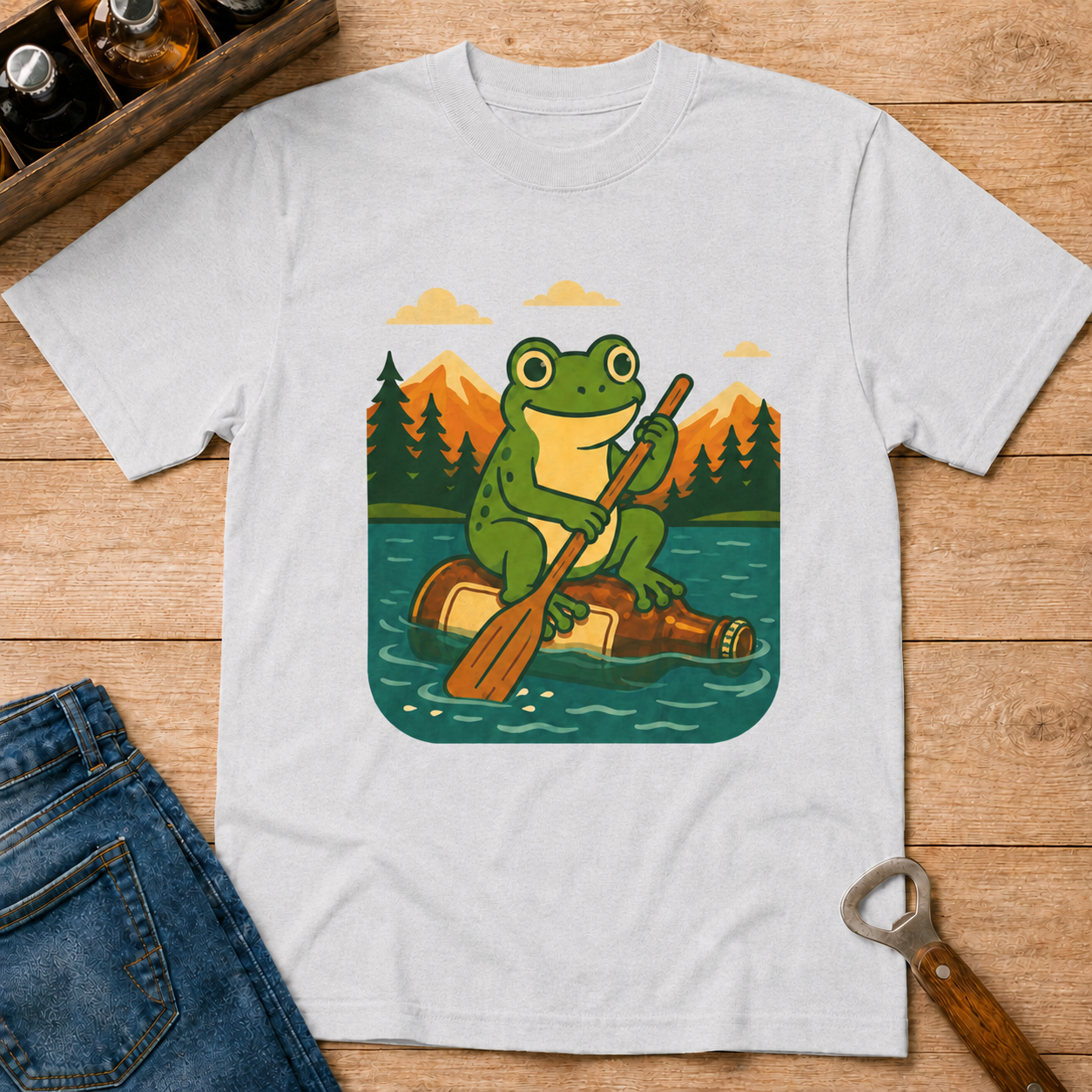 Kayaking Frog T-Shirt