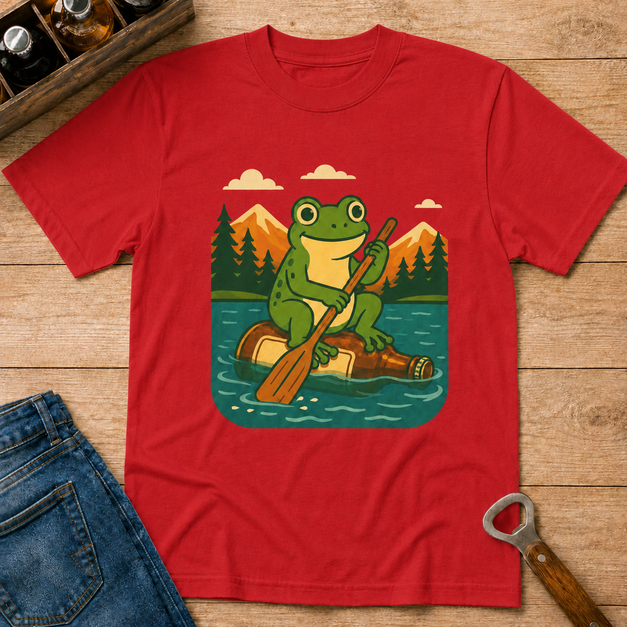 Kayaking Frog T-Shirt