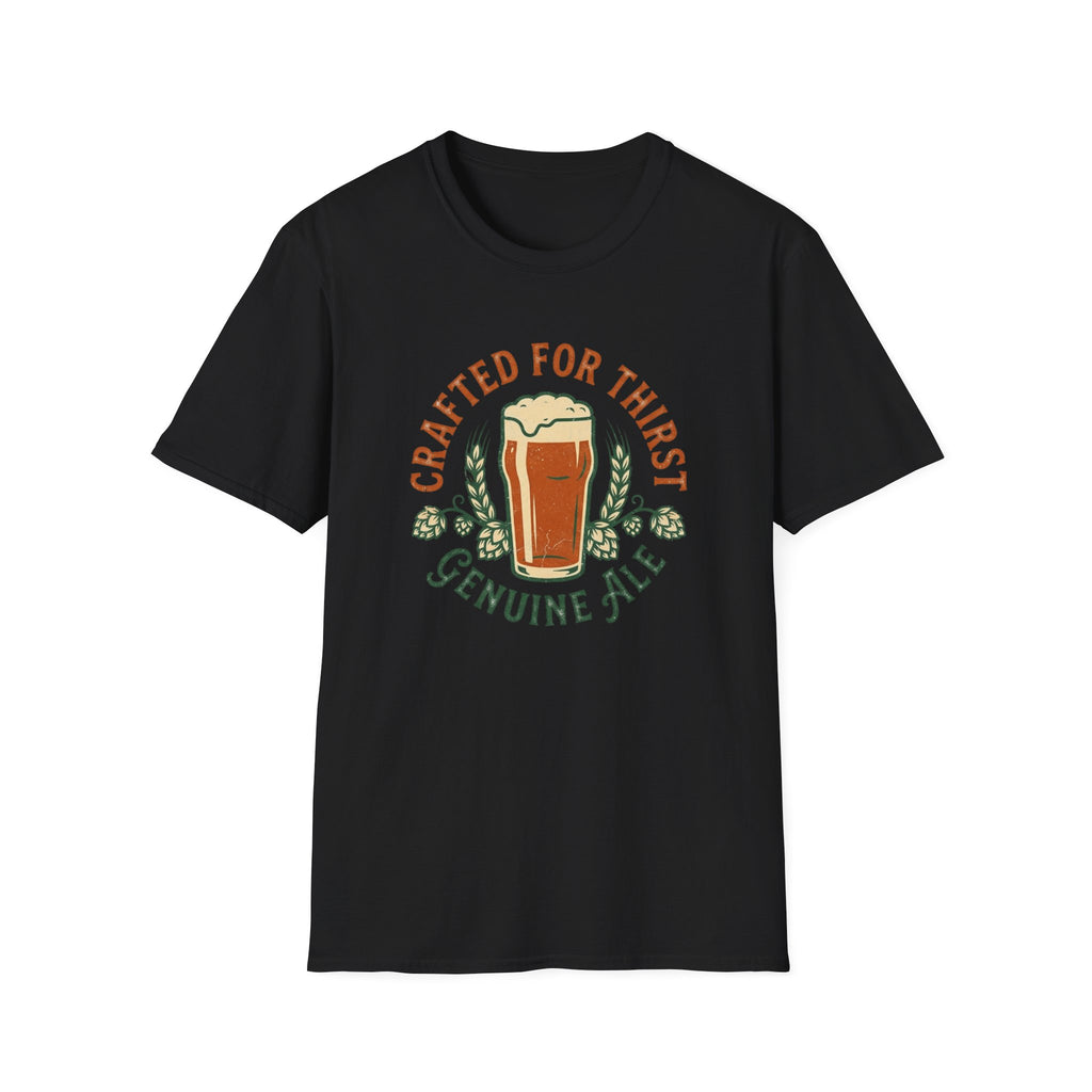 Crafted For Thirst Beer T-Shirt — Genuine Ale Pint Graphic Tee