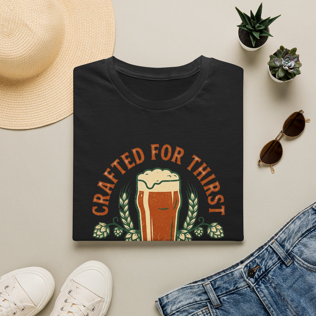 Crafted For Thirst Beer T-Shirt — Genuine Ale Pint Graphic Tee