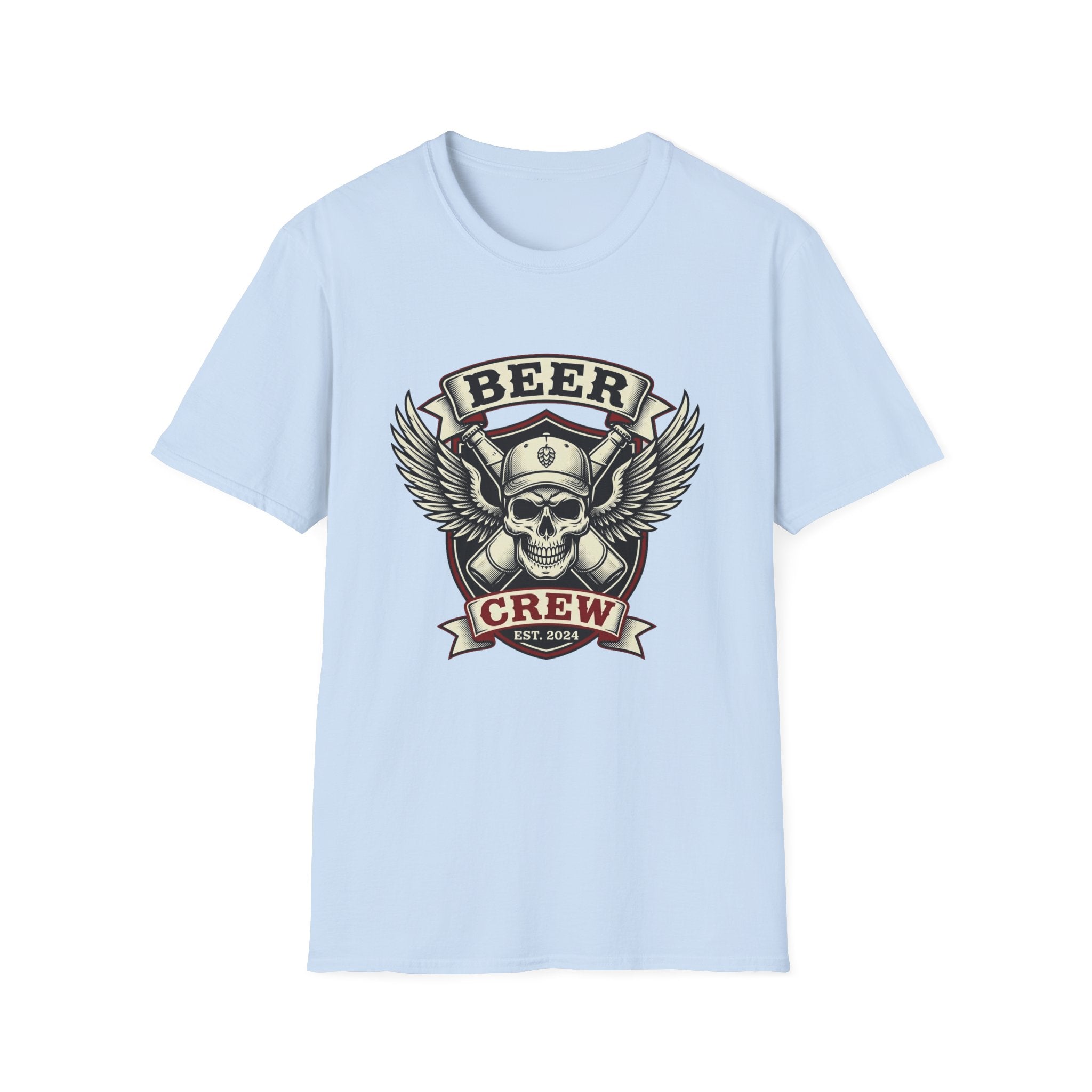 Beer Crew T-Shirt — Skull & Wings Brewery Graphic Tee