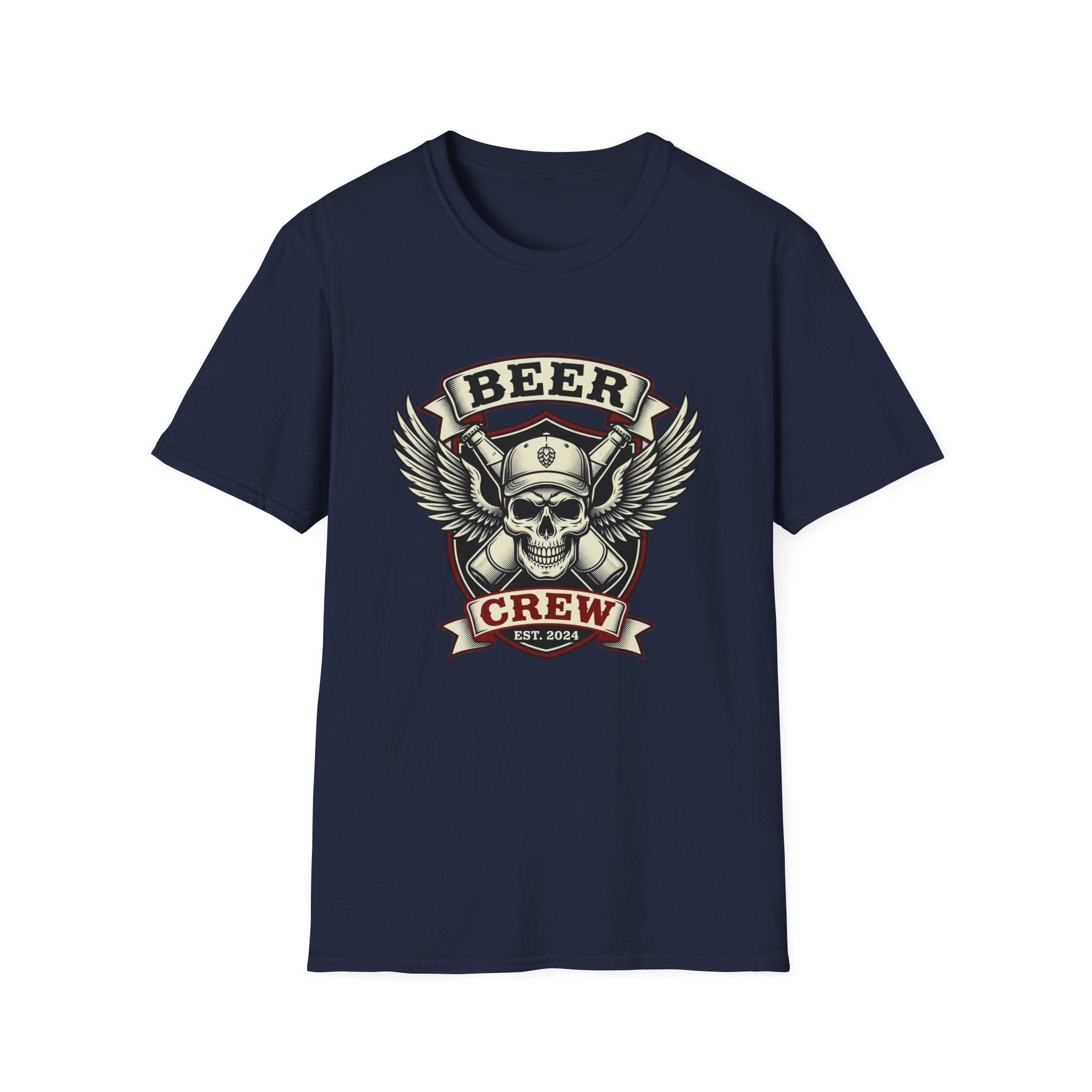 Beer Crew T-Shirt — Skull & Wings Brewery Graphic Tee