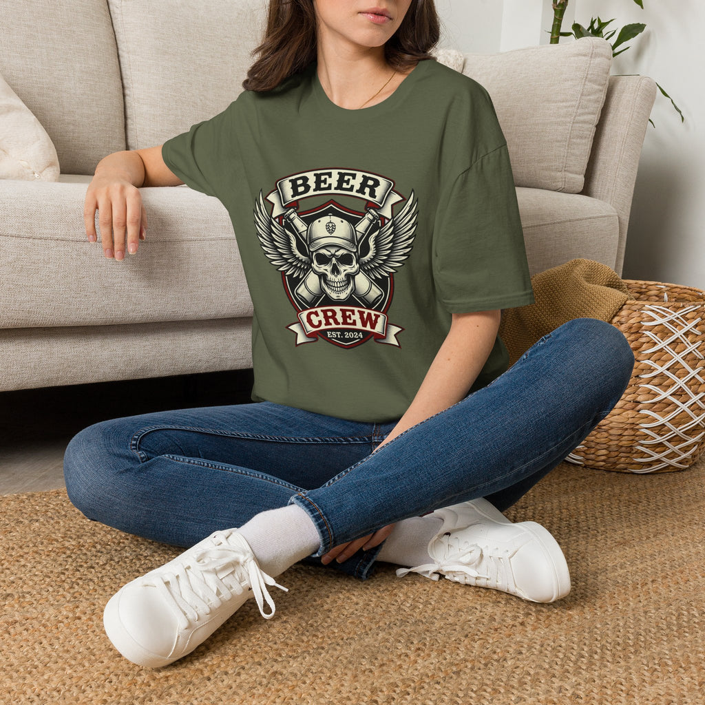 Beer Crew T-Shirt — Skull & Wings Brewery Graphic Tee