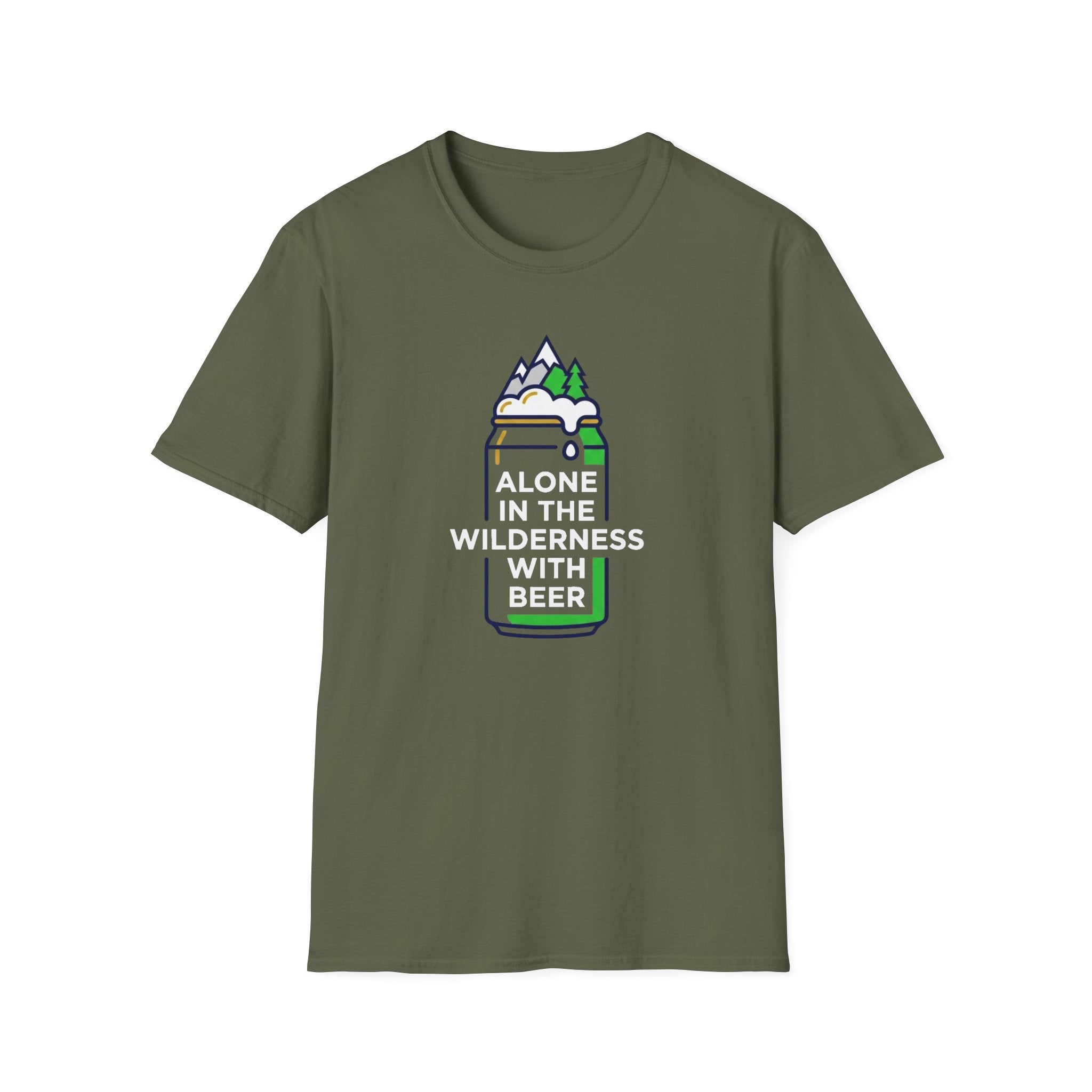 Alone in the wilderness with beer T-Shirt