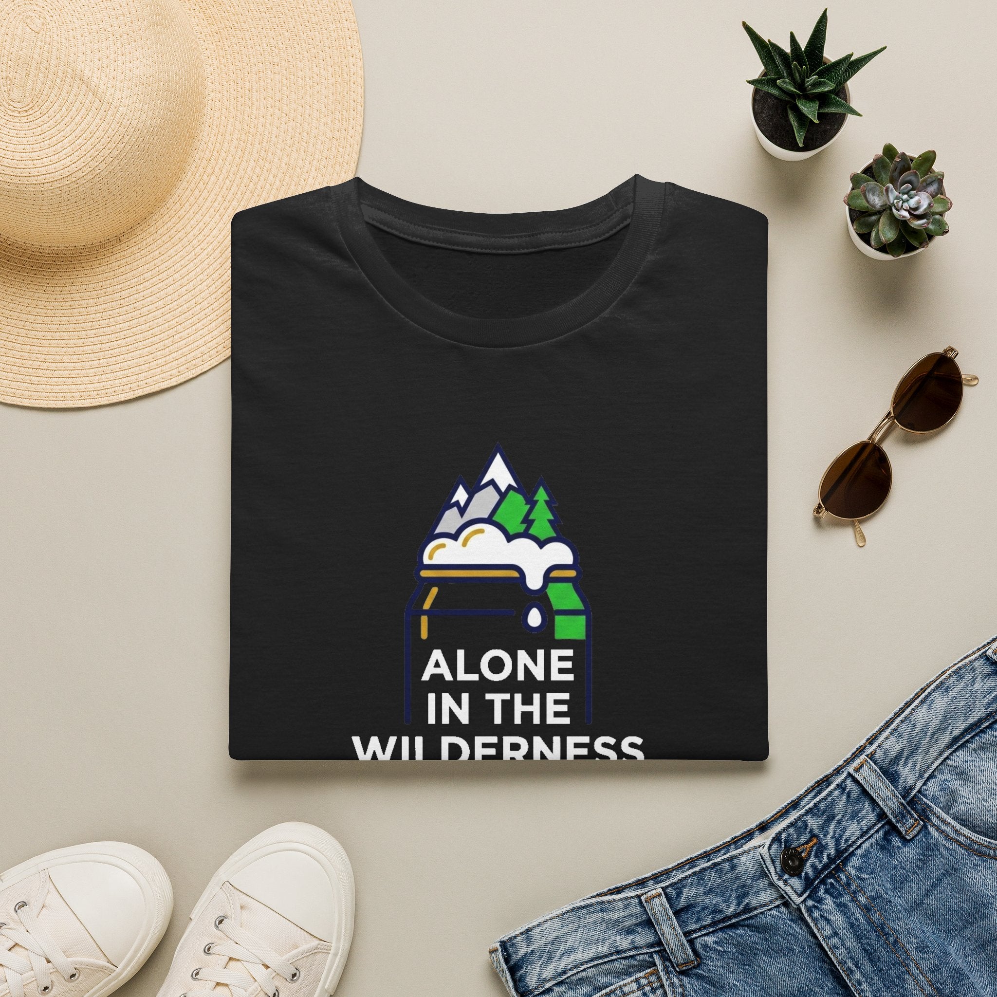 Alone in the wilderness with beer T-Shirt