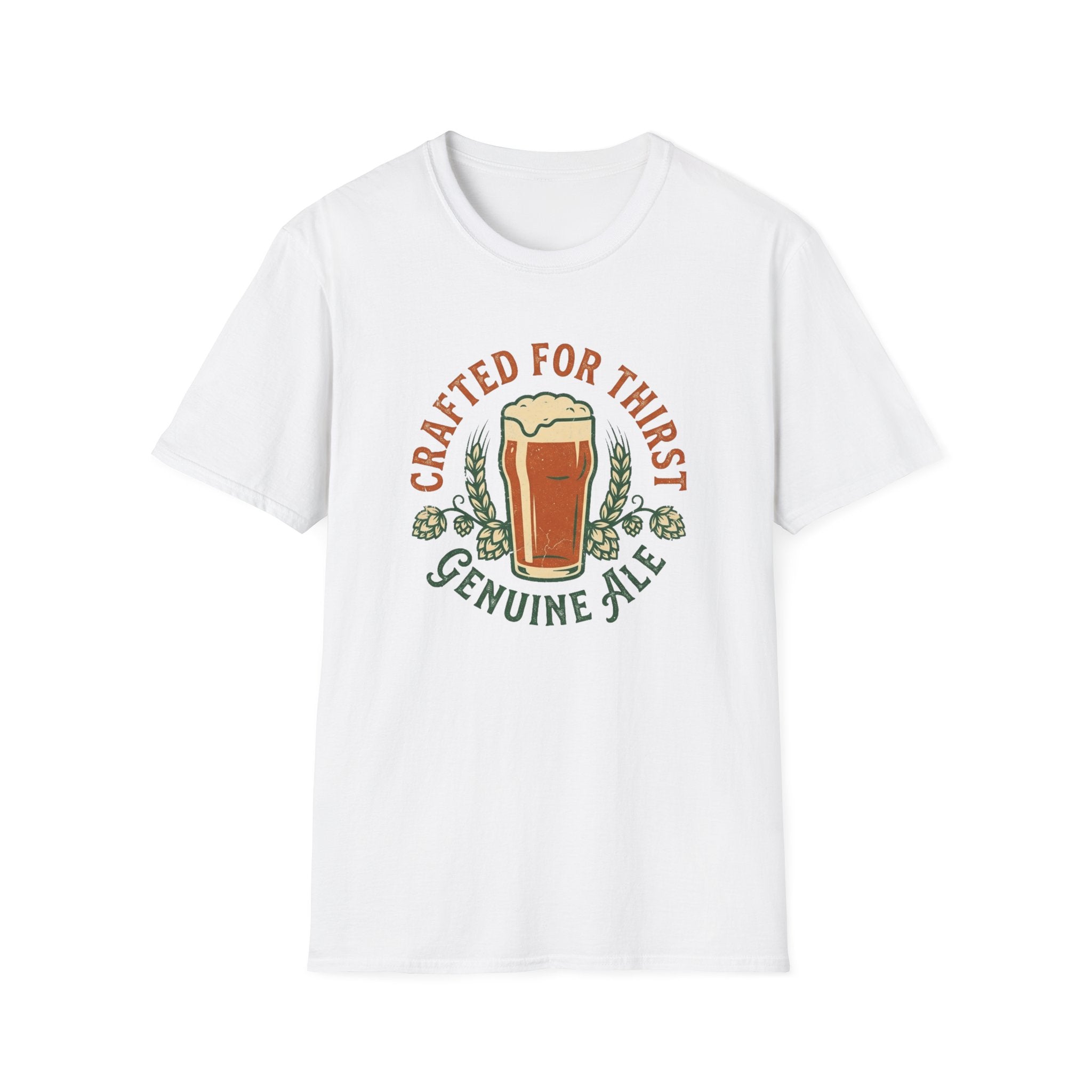 Crafted For Thirst Beer T-Shirt — Genuine Ale Pint Graphic Tee