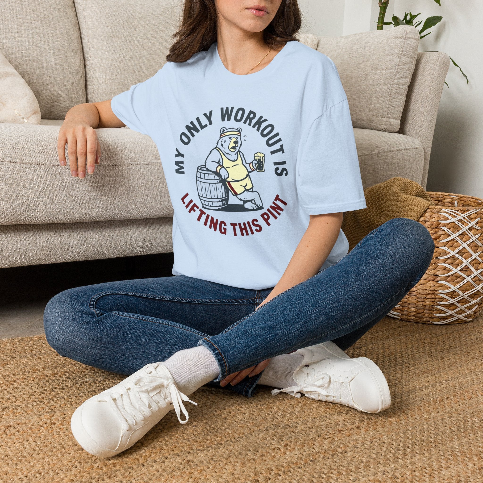 My Only Workout Is Lifting This Pint T-Shirt
