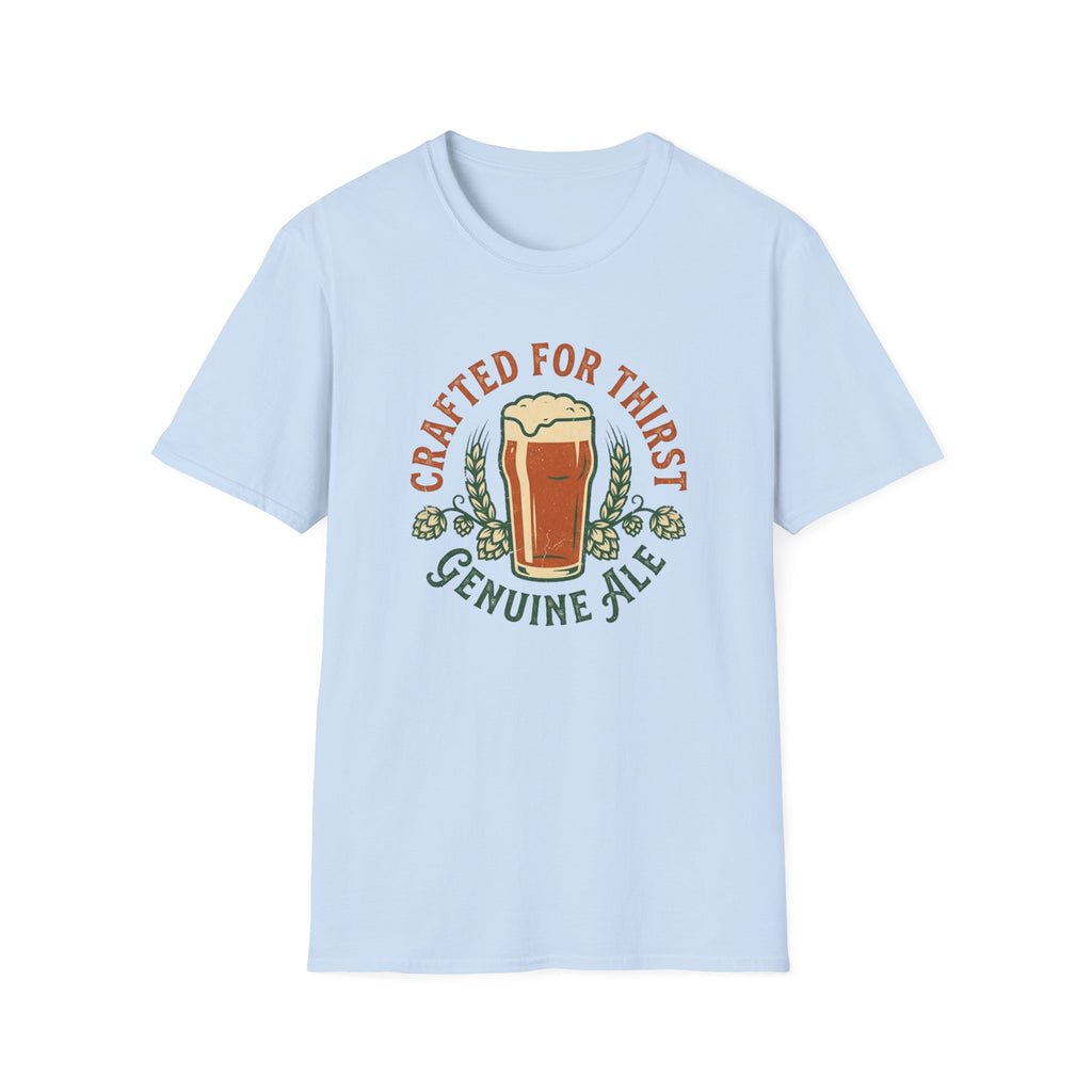 Crafted For Thirst Beer T-Shirt — Genuine Ale Pint Graphic Tee