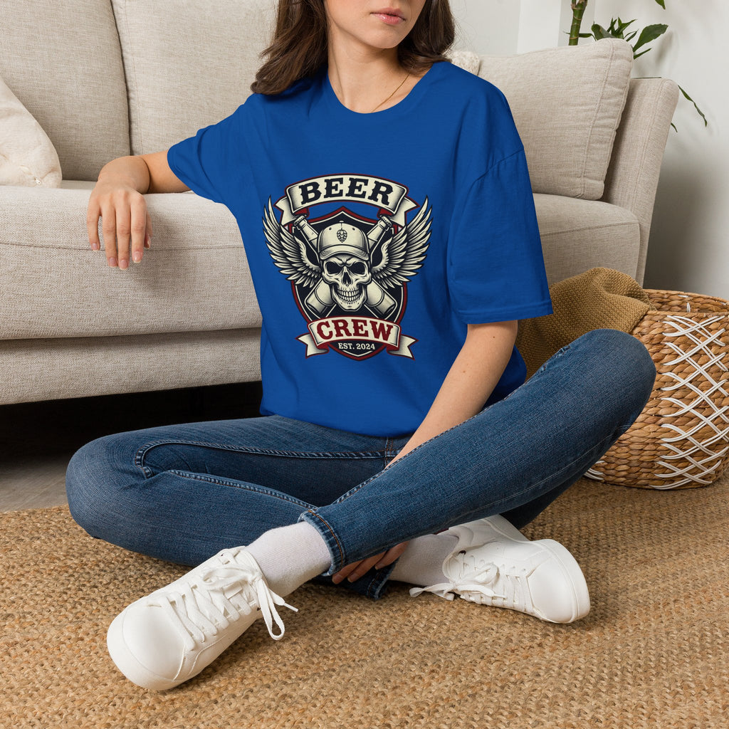 Beer Crew T-Shirt — Skull & Wings Brewery Graphic Tee