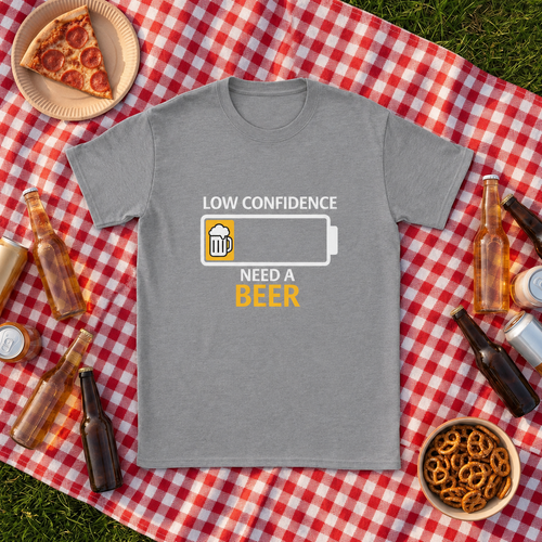 Low confidence need a beer T-shirt